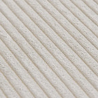 Grote modulaire hoekbank met corduroybekleding, U-vormig, 4-zits, met 2 ottomanen en 5 kussens