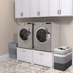 Black / White Heavy-Duty Metal Washer & Dryer Pedestal Stand ?C Single Unit, Anti-Vibration