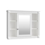 Meuble-lavabo moderne de salle de bains de 36 po avec vasque sur plan, armoire à miroir, 2 portes et 2 tiroirs