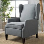 Fauteuil inclinable à dossier haut avec mécanisme à pression, rembourré, style classique, meuble d’appoint pour le salon