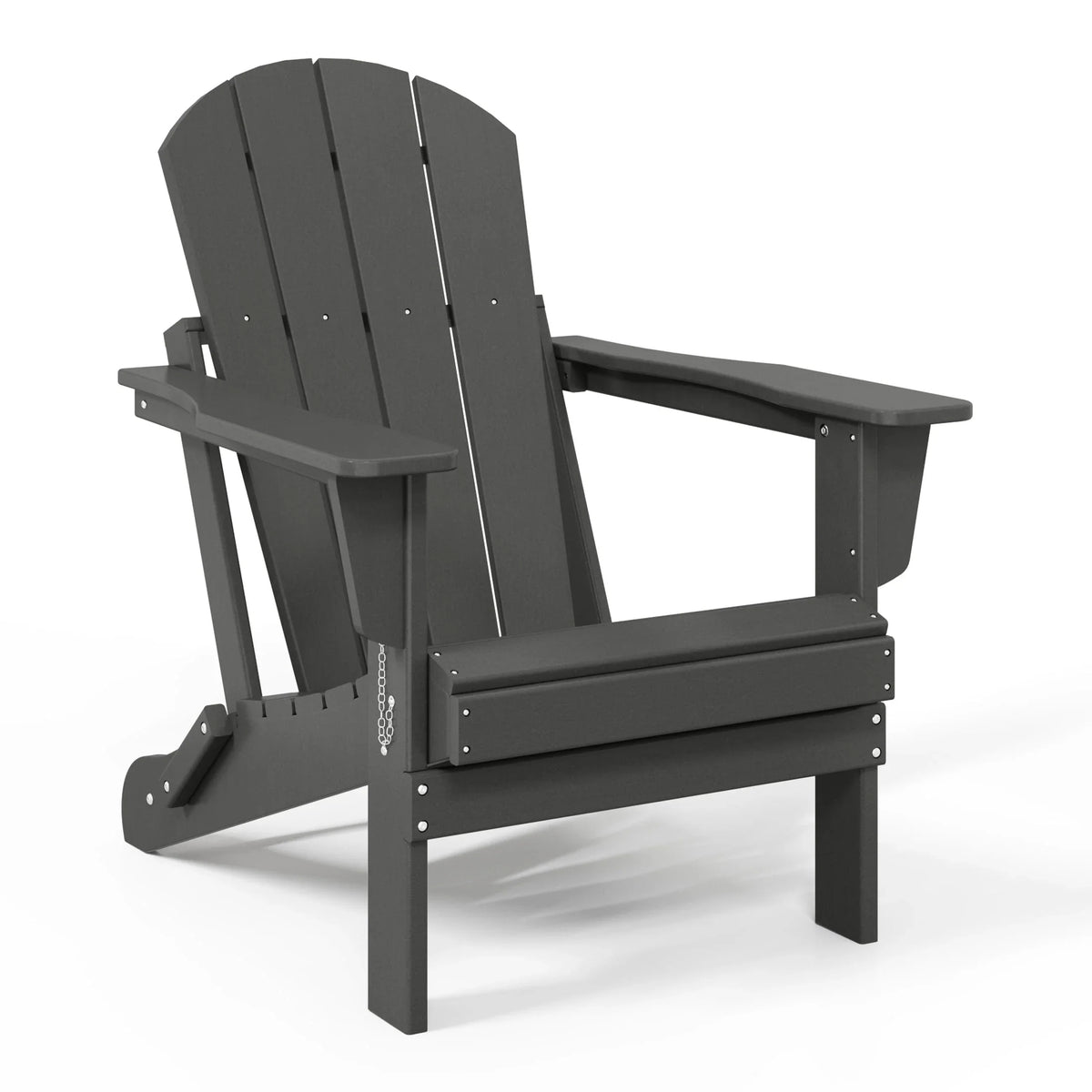 Fauteuil Adirondack pliant d’extérieur pour terrasse Polytrends Laguna, résistant à la décoloration et à toutes les conditions météorologiques