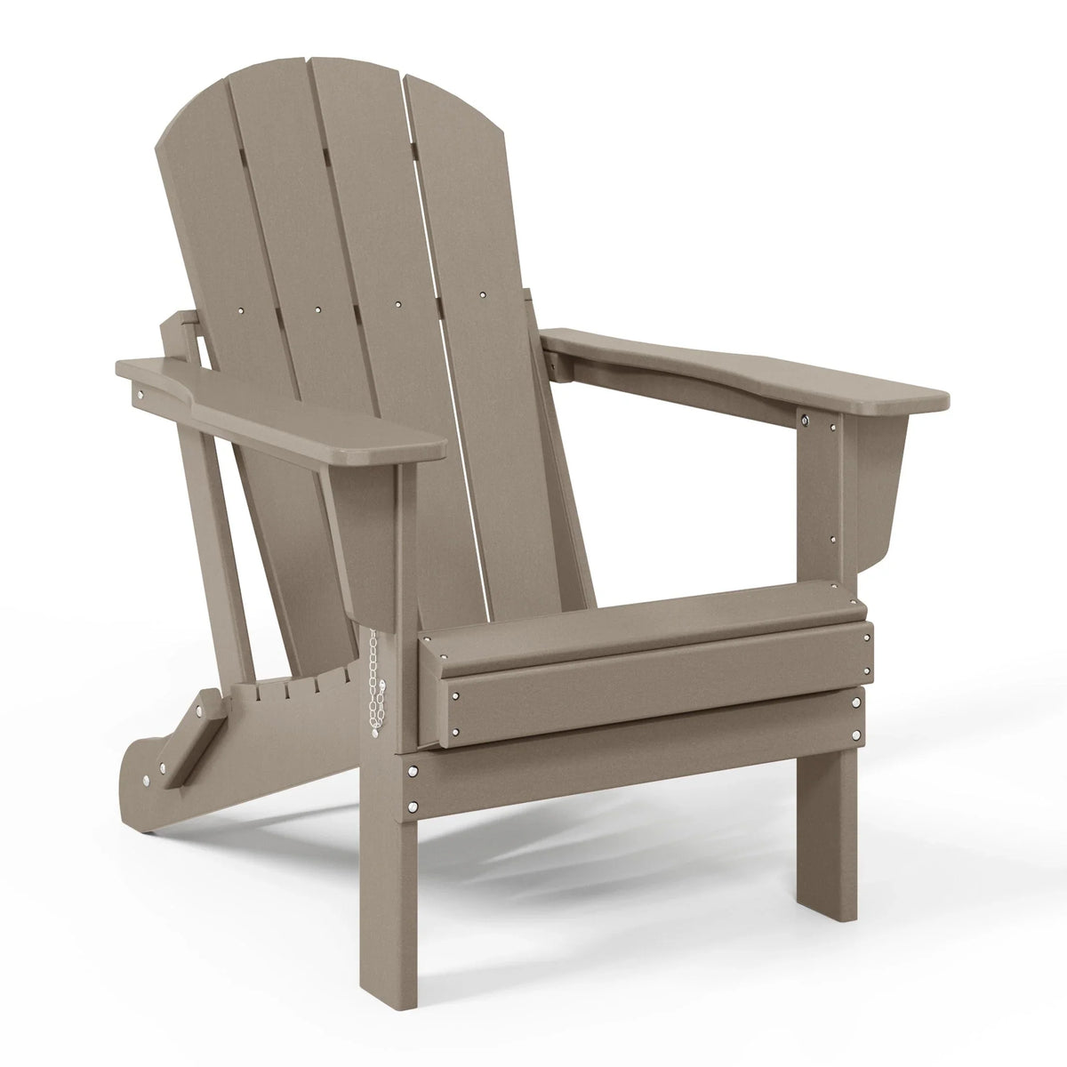 Fauteuil Adirondack pliant d’extérieur pour terrasse Polytrends Laguna, résistant à la décoloration et à toutes les conditions météorologiques