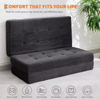 39x75 dreifach faltbares Schlafsofa aus Memoryschaum, 6-fach gesteppte Matratze