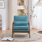 Moderner gepolsterter Akzentstuhl im Mid-Century-Stil