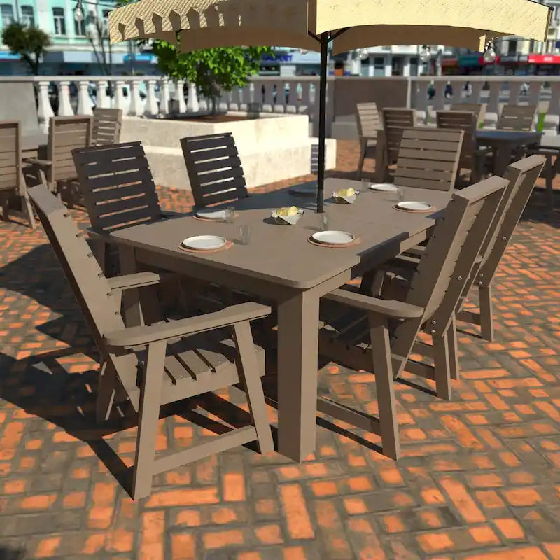 HIGHWOOD PROFESSIONAL 7-teiliges Garten-Ess-Set 42x72