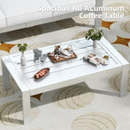 AECOJOY 7-teiliges Aluminiummöbel-Set für die Terrasse, Outdoor-Sitzgruppe
