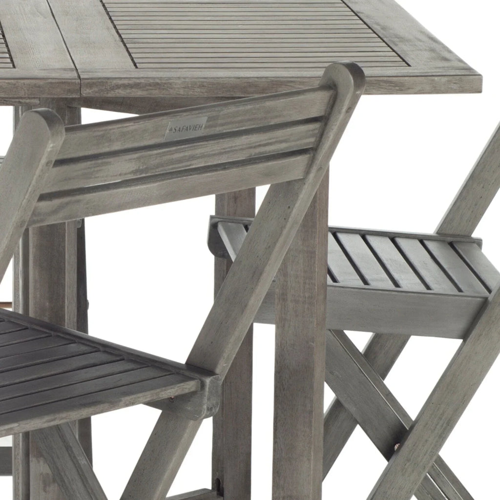 SAFAVIEH Brandy 5-teiliges Outdoor-Esszimmerset – 43 B x 35 T x 29 H