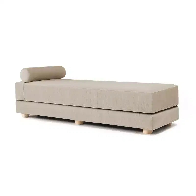 Tagesbett / ausklappbares Schlafsofa in Queen-Size – Microvelours