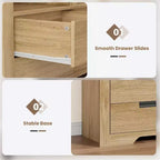 Bibliothèque haute de 72 pouces avec 4 tiroirs, bibliothèque de rangement autoportante de style maison de campagne pour chambre, salon et bureau à domicile