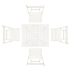 SAFAVIEH Brandy 5-teiliges Outdoor-Esszimmerset – 43 B x 35 T x 29 H