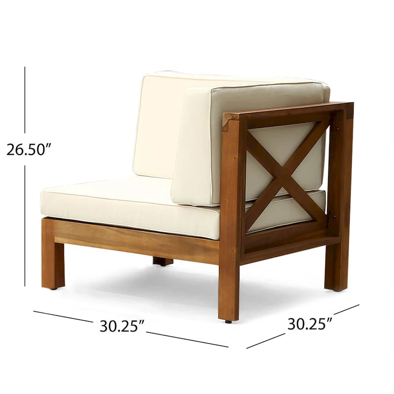 Brava 6-teiliges Outdoor-Set aus Akazienholz von Christopher Knight Home
