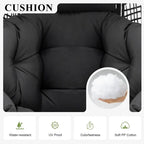 Fauteuil œuf d’intérieur FINCATI, fauteuil œuf d’extérieur supportant 440 lbs, fauteuil œuf surdimensionné avec pouf, fauteuil œuf luxueux et confortable avec repose-pieds