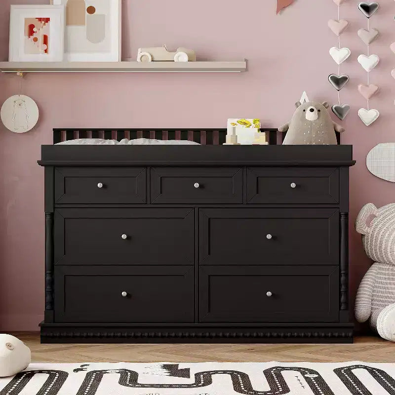 Table à langer et commode polyvalente pour bébé Famapy : design convertible, tiroirs spacieux, évolue avec votre enfant
