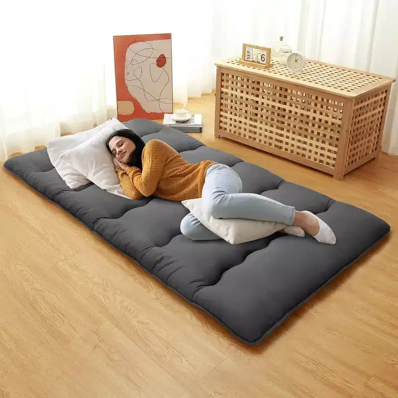 Japans futonmatras, opvouwbare slaapmat voor op de vloer, tatamimat voor thuis, kamperen en als matras