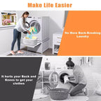 Black / White Heavy-Duty Metal Washer & Dryer Pedestal Stand ?C Single Unit, Anti-Vibration