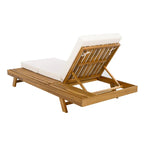 Christopher Knight Home Michael loungeset van acaciahout voor buiten, set van 2