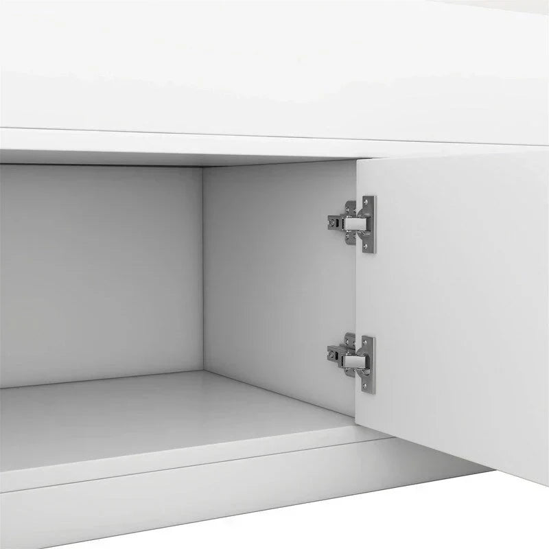Lit plateforme de capitaine Twin/Full avec 4 tiroirs et étagères de rangement, structure en bois massif avec tête de lit bibliothèque et rangements