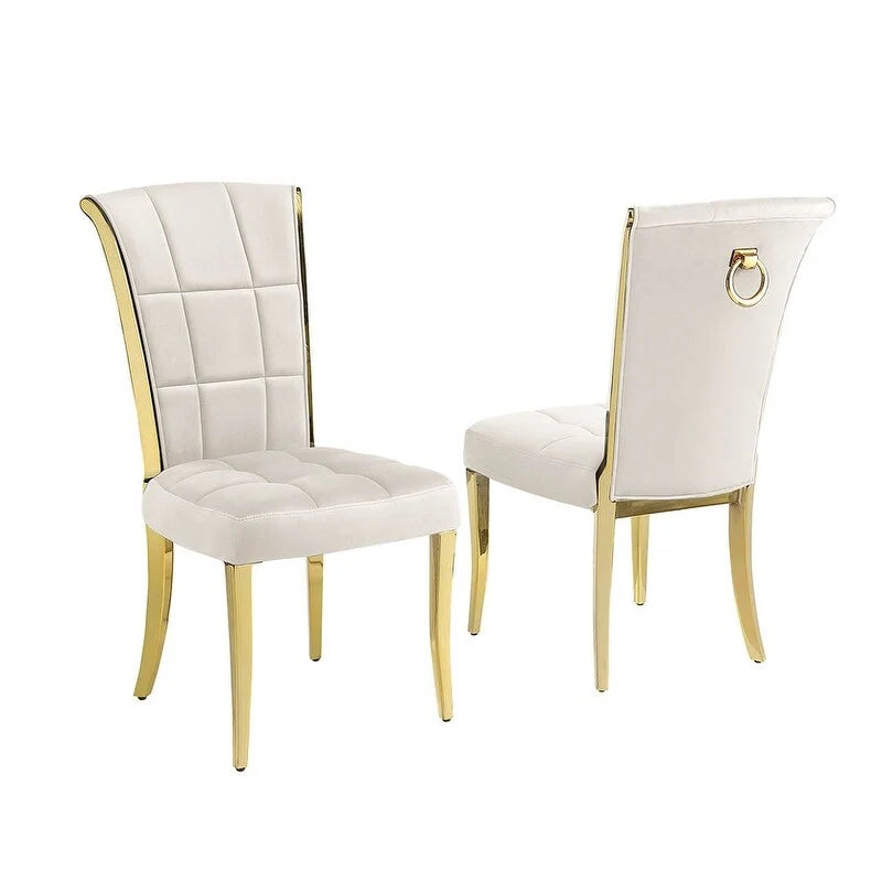 Best Quality Furniture D325-SC324-7 ronde eetkamerset met 5 delen