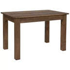 Table de salle à manger de ferme rectangulaire en pin massif Flash Furniture, 46 x 30