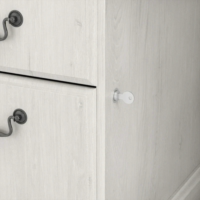 Bush Furniture Saratoga Schreibtisch für Führungskräfte mit Schubladen und Stauraum