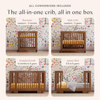 Babyletto Yuzu 8-in-1 umbaubares Babybett mit Umbausets für alle Entwicklungsstufen