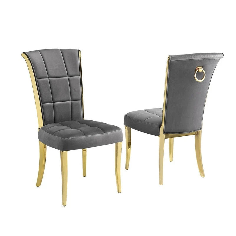 Best Quality Furniture D325-SC324-7 ronde eetkamerset met 5 delen