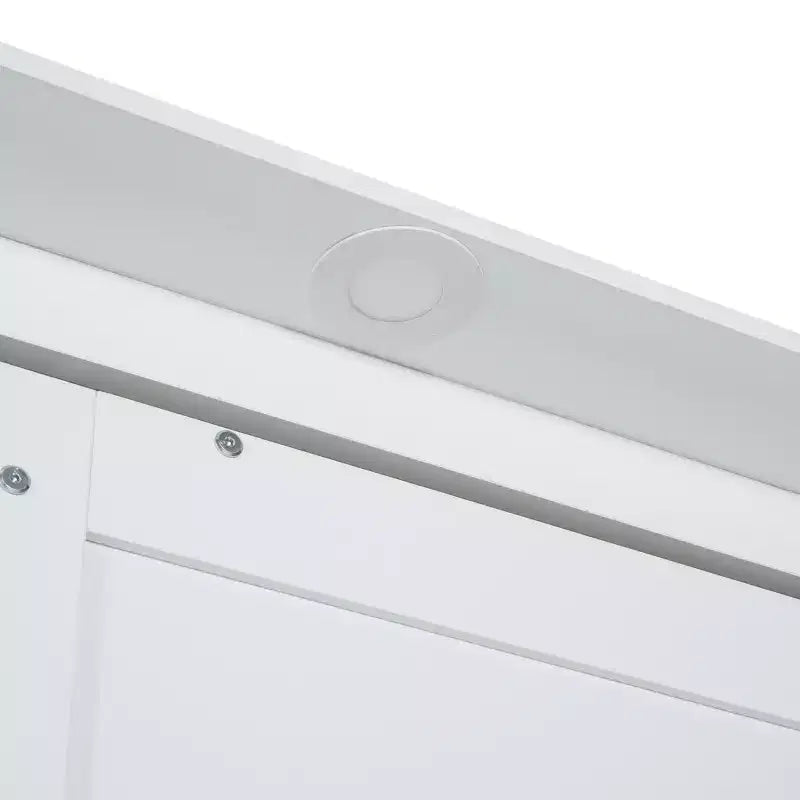 Lit escamotable mural queen size avec canapé, lit armoire pliant queen size avec bibliothèque et étagères pour chambre d’amis ou bureau