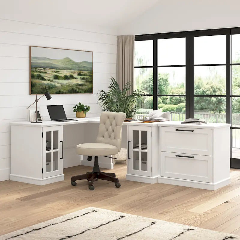 Westbrook 60W Computerschreibtisch mit Aufsatz von Bush Furniture