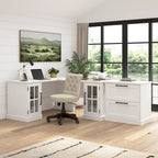 Westbrook 60W Computerschreibtisch mit Aufsatz von Bush Furniture