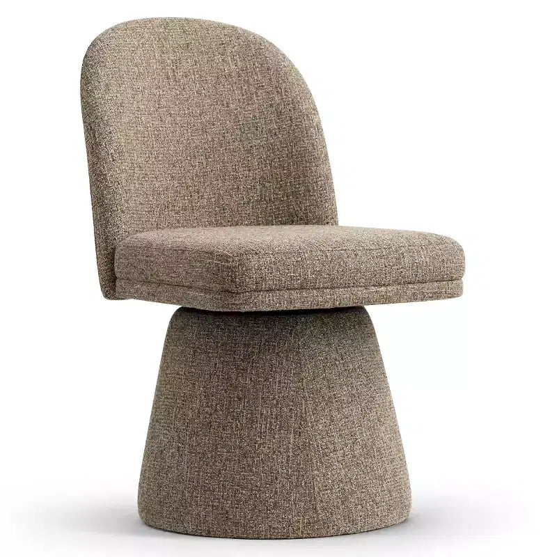 Set aus 6 modernen, um 360° drehbaren, armlehnenlosen Esszimmerstühlen mit Sockelbasis, eleganten Akzentstühlen für Küche, Esszimmer oder Büro – Panipeachy