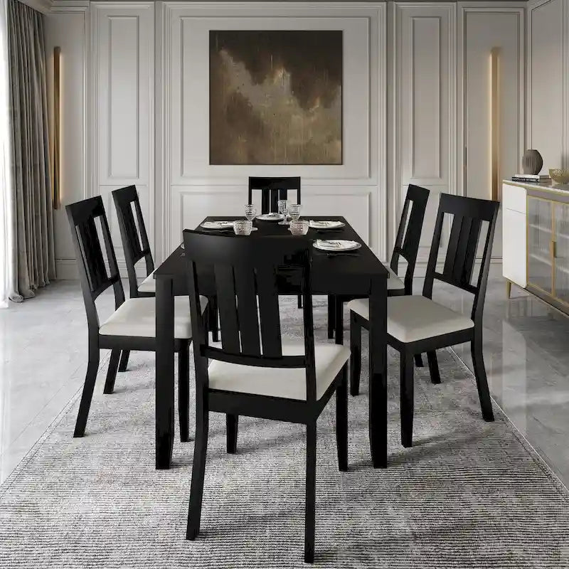 CraftPorch Classic 7-piece Wooden Dining Set