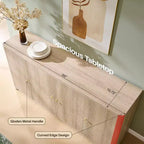 Kitchen Buffet Sideboard Cabinet with 4 Doors and Shelves, Modern Large Sideboard Buffet Storage Cabinet, 66 Coffee Bar Storage Cabinet