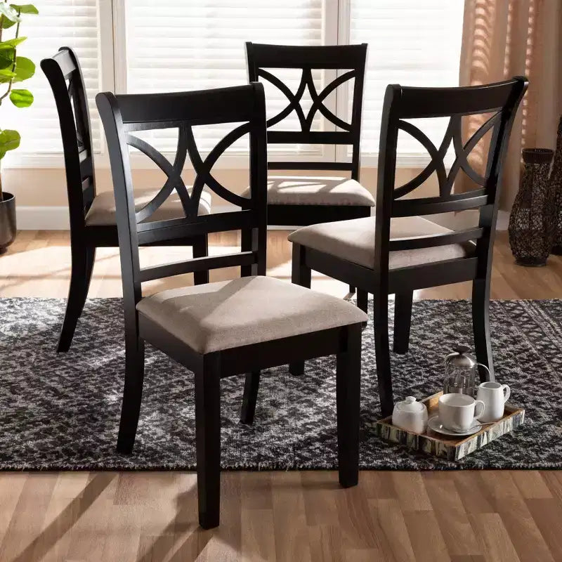 Ensemble de 4 chaises de salle à manger Clarke - Baxton Studio