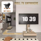 TV Stand for 32-75 TVs, Adjustable Height Mobile TV Cart with Drawer and Wheels for Living Room, Bedroom, Offices -ModernLuxe