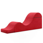 Avana Kami verstellbare Chaiselongue / Yoga und Massage – 2-in-1-Sitzhocker mit verborgenem ausklappbarem Yoga-Loungesessel, Mikrovelours – N/A