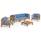 Brava 6-teiliges Outdoor-Set aus Akazienholz von Christopher Knight Home