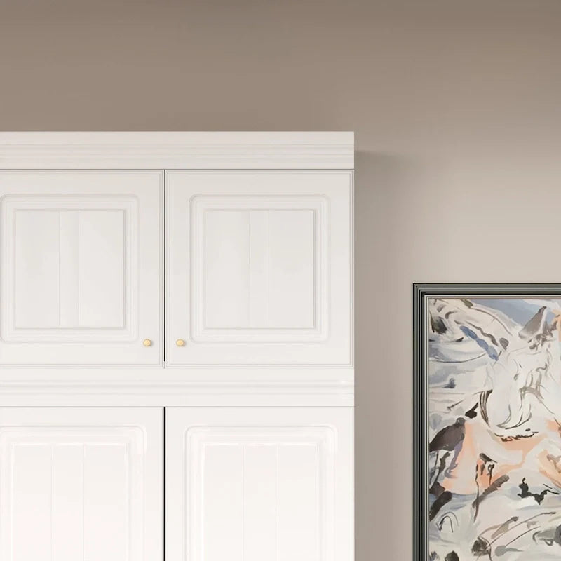 Armoire-penderie de 93,9/74,2 pouces de hauteur avec espace de suspension, tiroirs et rangements