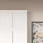 Armoire-penderie de 93,9/74,2 pouces de hauteur avec espace de suspension, tiroirs et rangements