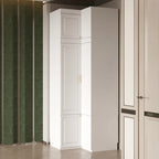 Armoire-penderie de 93,9/74,2 pouces de hauteur avec espace de suspension, tiroirs et rangements