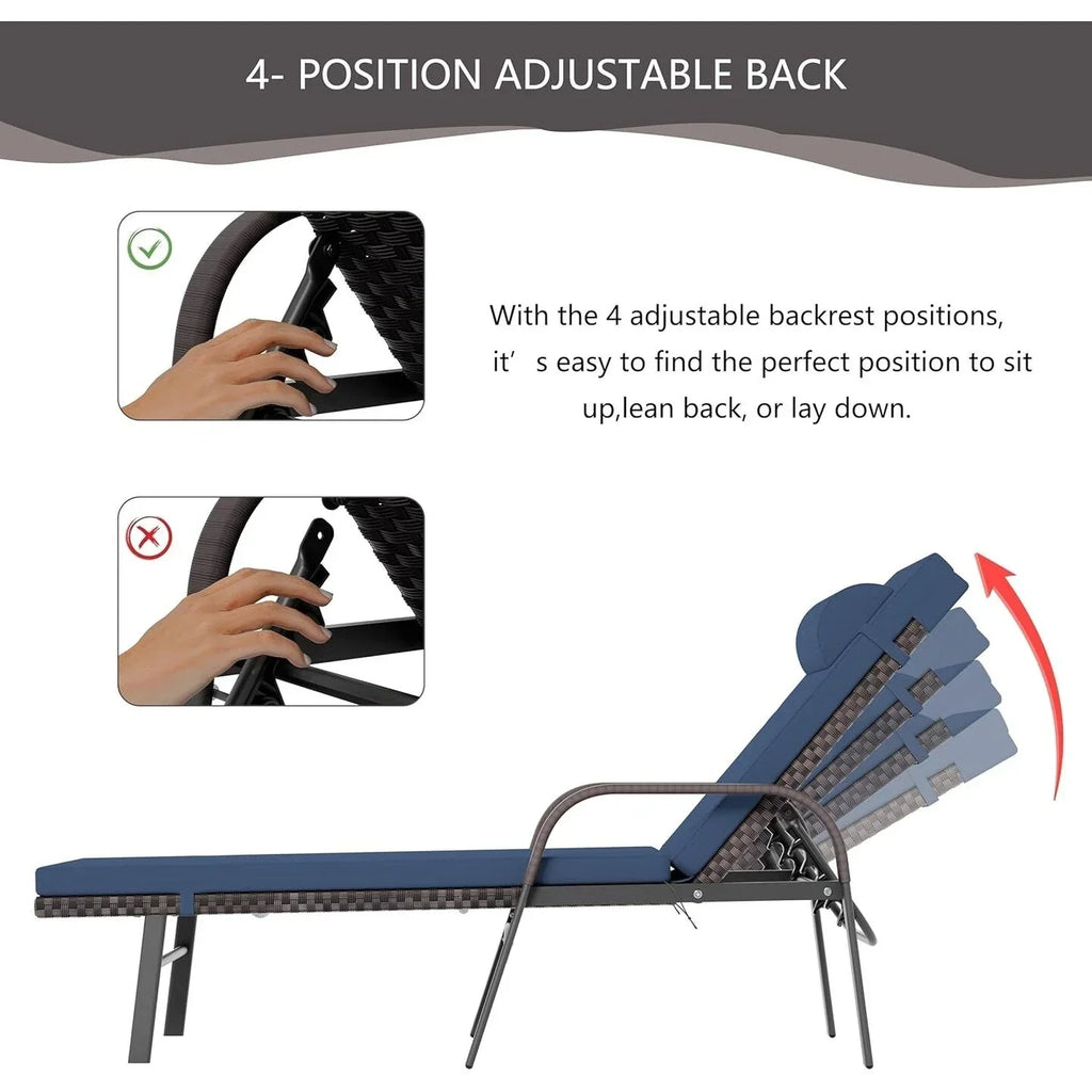 Kullavik 3-teiliges Outdoor-Loungesessel-Set