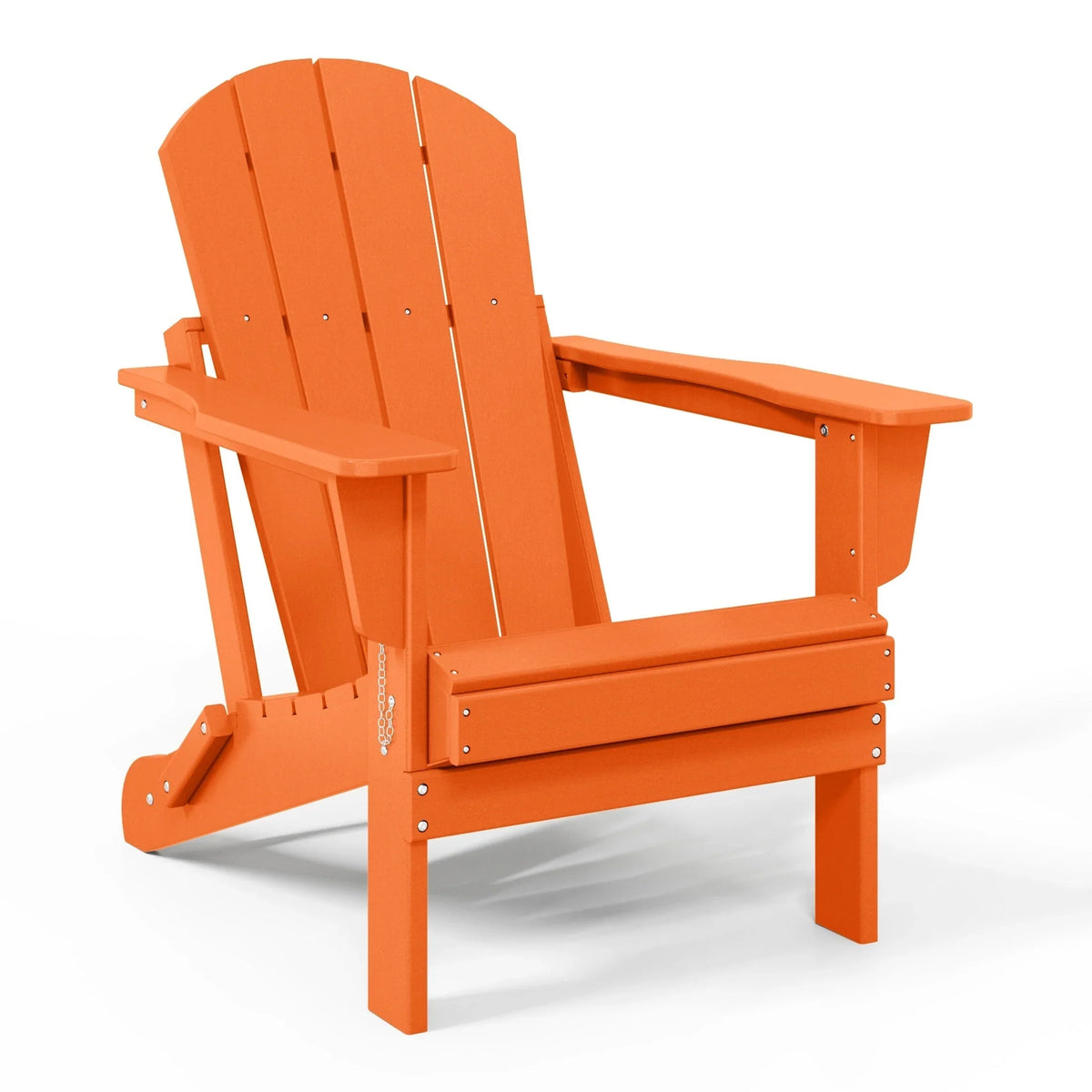 Fauteuil Adirondack pliant d’extérieur pour terrasse Polytrends Laguna, résistant à la décoloration et à toutes les conditions météorologiques