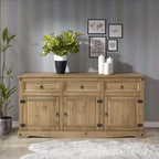 Buffet bahut en bois de 65 pouces, style ferme – Collection Corona