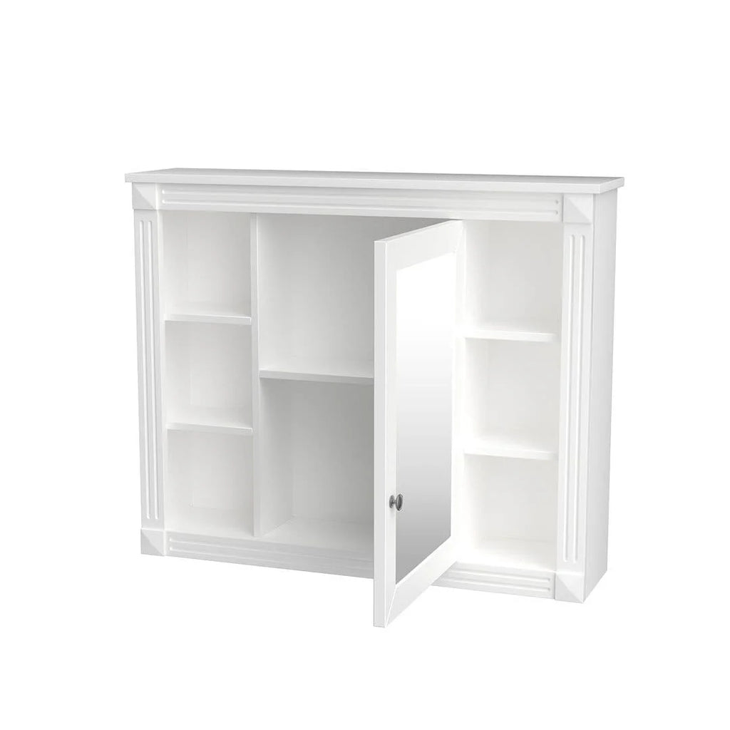 Meuble-lavabo moderne de salle de bains de 36 po avec vasque sur plan, armoire à miroir, 2 portes et 2 tiroirs