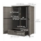 Wicker Outdoor Storage Cabinet, Pool Towel Storage Cabinet