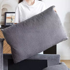 64,5 3-in-1-Schlafsofa aus Cord mit ausziehbarem Bett