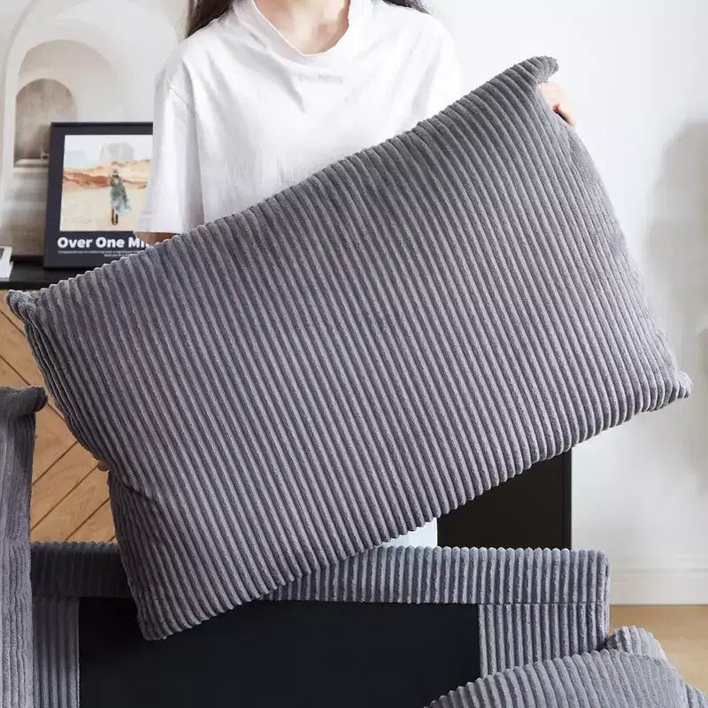 64,5 3-in-1-Schlafsofa aus Cord mit ausziehbarem Bett