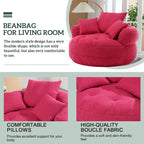 Round Lazy Sofa Chair ?C White/Blue/Grey/Yellow/Orange/Rose Red/Navy/Green, Single & Couple Seat