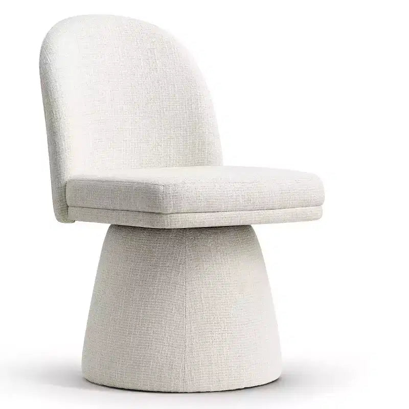 Set aus 6 modernen, um 360° drehbaren, armlehnenlosen Esszimmerstühlen mit Sockelbasis, eleganten Akzentstühlen für Küche, Esszimmer oder Büro – Panipeachy