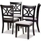 Ensemble de 4 chaises de salle à manger Clarke - Baxton Studio