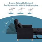Aukfa Sleeper Chair Bed Convertible Single Sofa Chair with Pillow